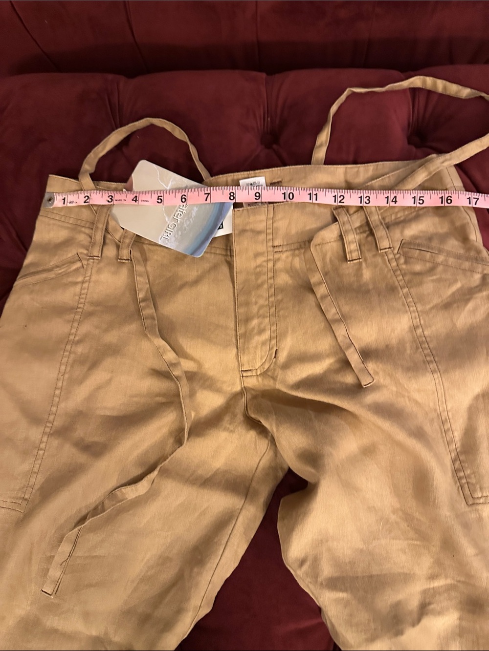 Patagonia/Water Girl Hemp Women’s 10 Capri Lightweight And Loose Fitting - Picture 11 of 12